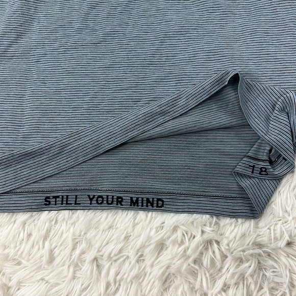 Lululemon Swiftly Tech Racerback 2.0 *Race Length Tetra Stripe Rhino Grey - Picture 4 of 6